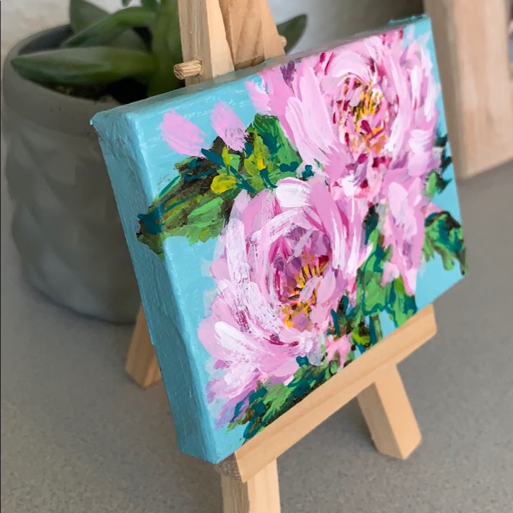 Original Art - Painting - Pink Peonies - Picture 7 of 10